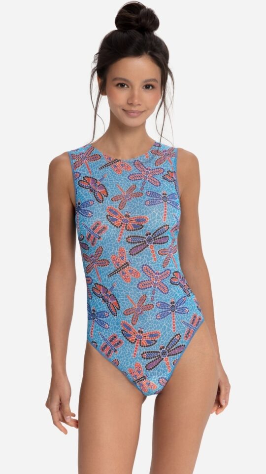 sku: 25001179 | Brand: RoDaSoleil  | Size: XSmall Small Medium Large XLarge  | Colors: Цветной  | Бренды RoDaSoleil | Купальники Слитные | Title: Слитный купальник СТРЕКОЗЫ МОЗАИКА