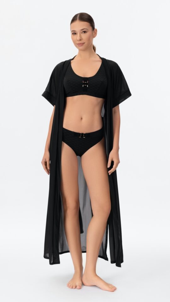 sku: CU26-06 | Brand: Marc Andre  | Size: Small Medium Large XLarge  | Colors: Черный  | Бренды Marc&Andre | Пляжная одежда | Title: Пляжная туника TUNIC-ROBE