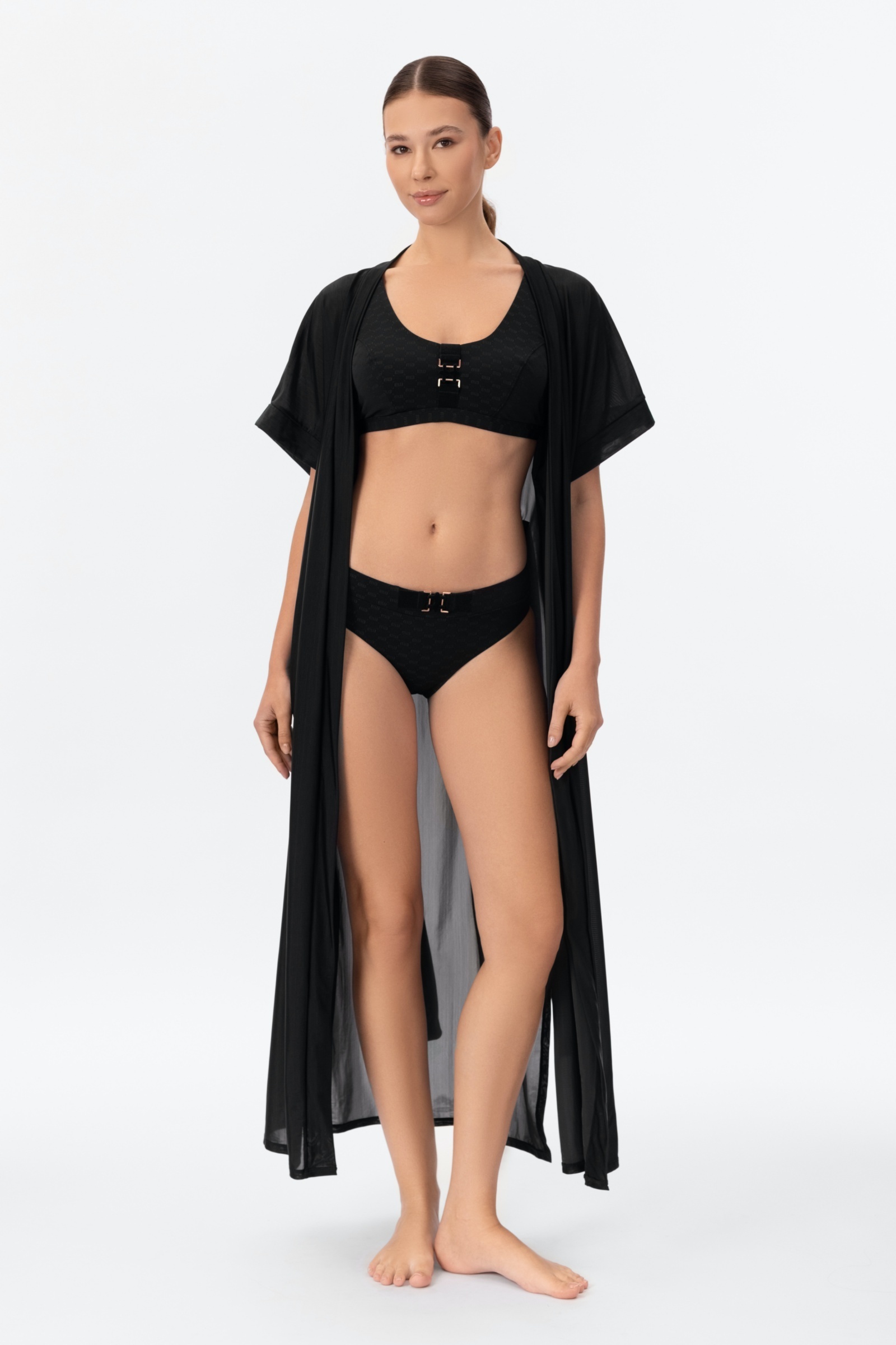 sku: CU26-06 | Brand: Marc Andre | Size: Small Medium Large XLarge | Colors: Черный | Бренды Marc&Andre | Пляжная одежда | Title: Пляжная туника TUNIC-ROBE