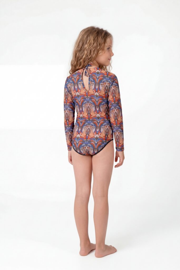 sku: 26002336 | Brand: RoDaSoleil  | Size: 104 110 116 122 128 134 140 146 152 158  | Colors: Цветной  | Бренды RoDaSoleil | Детские купальники | Title: Слитный купальник СРЕДНЕВЕКОВЬЕ Зеленый
