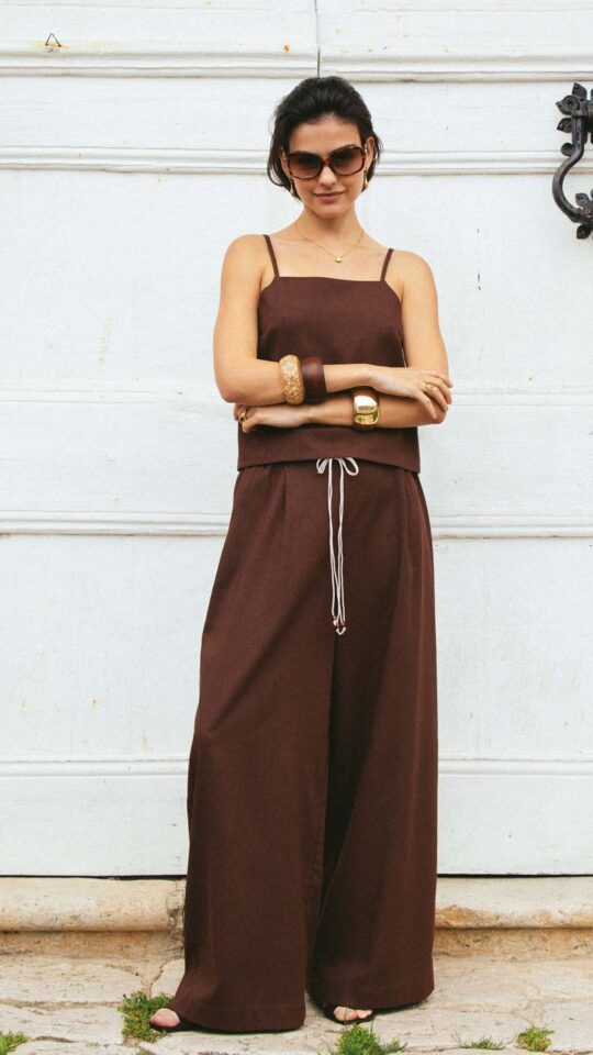 sku: MN-007 | Brand: MY NYMPH  | Size: XS/S M/L  | Colors: Коричневый  | Бренды MY NYMPH | Пляжная одежда | Title: Брюки