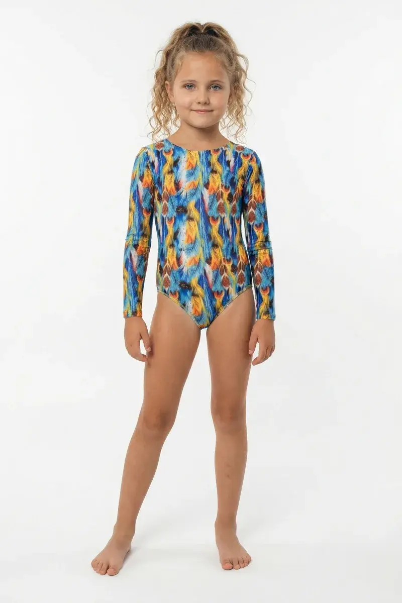 sku: 22002377 | Brand: RoDaSoleil | Size: 104 110 116 122 128 134 140 146 | Colors: Голубой | Бренды RoDaSoleil | Детские купальники | Title: Слитный купальник ЛОВЕЦ СНОВ