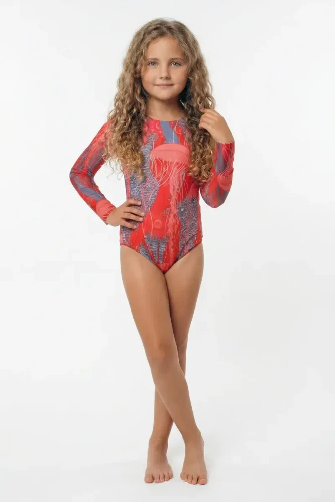 sku: 18002358 | Brand: RoDaSoleil  | Size: 104 110 116 122 128 134 140 146  | Colors: Розовый  | Бренды RoDaSoleil | Детские купальники | Title: Слитный купальник МЕДУЗА PINK