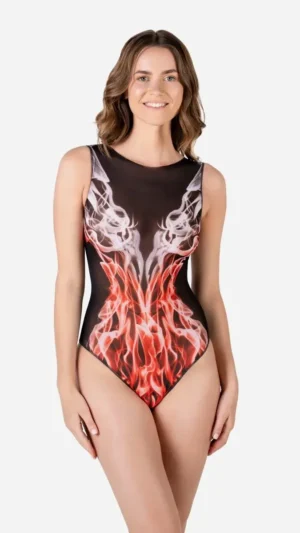 sku: 26001168 | Brand: RoDaSoleil  | Size: XSmall Small Medium Large XLarge  | Colors: Цветной  | Бренды RoDaSoleil | Купальники Слитные | Title: Слитный купальник ОГОНЬ RED