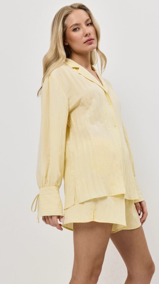 sku: SOLARA SET | Brand: Aruelle  | Size: XSmall Small Medium Large XLarge XXLarge  | Colors: Лимонный  | Бренды Aruelle | Домашняя одежда Костюмы | Title: Комплект с шортами SOLARA