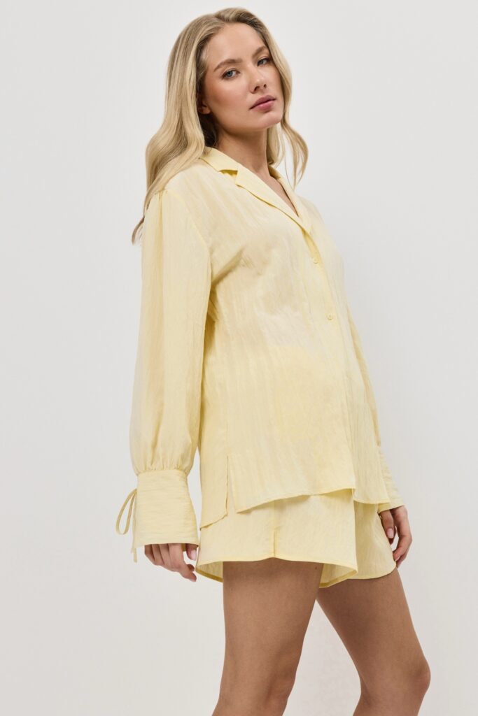 sku: SOLARA SET | Brand: Aruelle  | Size: XSmall Small Medium Large XLarge XXLarge  | Colors: Лимонный  | Бренды Aruelle | Домашняя одежда Костюмы | Title: Комплект с шортами SOLARA