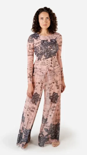 sku: 24002031 | Brand: RoDaSoleil  | Size: Onesize  | Colors: Нюд  | Бренды RoDaSoleil | Пляжная одежда | Title: Брюки ТАТУ БОДИ-АРТ