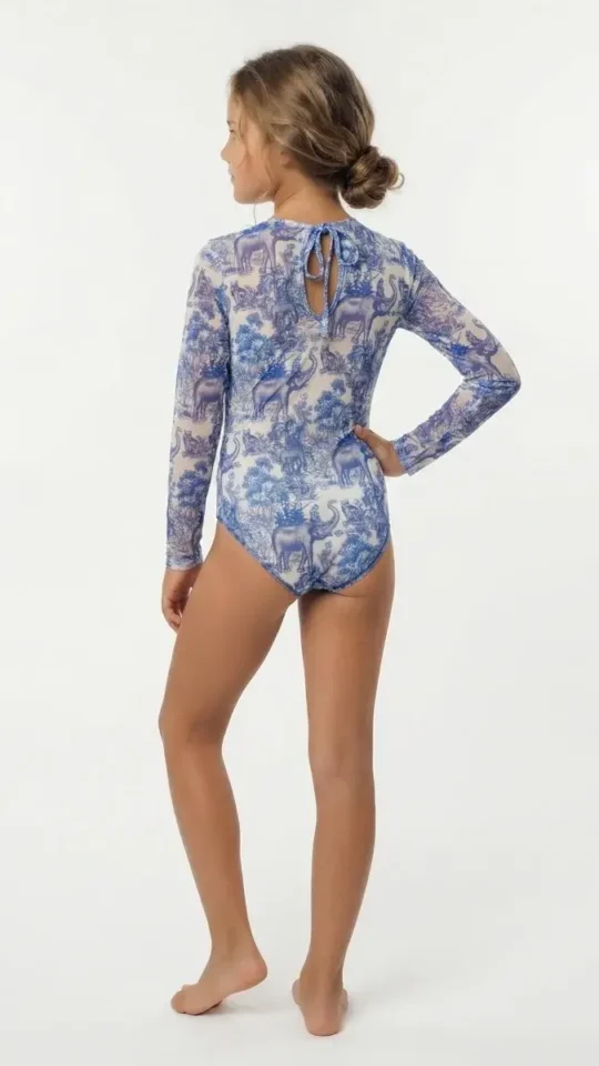 sku: 21002315 | Brand: RoDaSoleil  | Size: 104 110 116 122 128 134 140 146  | Colors: Голубой  | Бренды RoDaSoleil | Детские купальники | Title: Слитный купальник ИНДИЯ