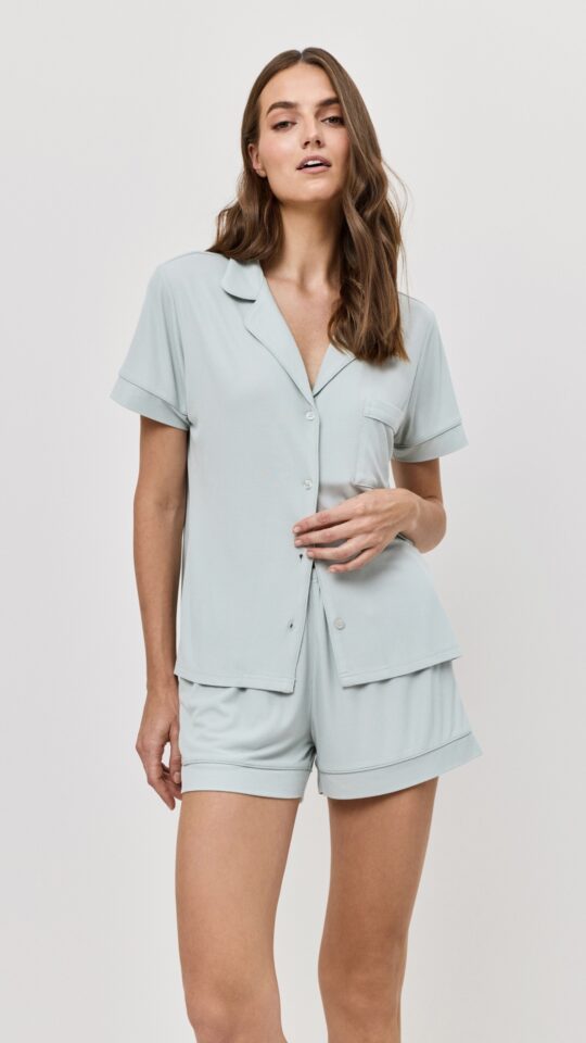 sku: DOVE | Brand: Aruelle  | Size: XSmall Small Medium Large XLarge XXLarge  | Colors: Светло-Мятный  | Бренды Aruelle | Домашняя одежда Пижамы | Title: Пижама с шортами DOVE