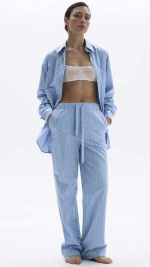 sku: 55492-1+55493-1 | Brand: Laete  | Size: 52 42 44 46 48 50  | Colors: Голубая полоска  | Бренды Laete | Домашняя одежда Пижамы | Title: Пижама с брюками
