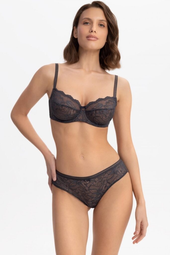 sku: W25-0693-O2-BZO-LZ | Brand: Marc Andre  | Size: 36 38 40 42 44 46  | Colors: Серый  | Бренды Marc&Andre | Трусы Нижнее белье Бразильяна | Title: Бразильяна DREAMER