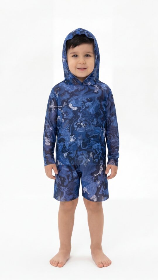 sku: 26002253 | Brand: RoDaSoleil  | Size: 104 110 116 122 128 134 140 146 152 158  | Colors: Цветной  | Бренды RoDaSoleil | Детские купальники | Title: Шорты детские ЧЕРНИЧНЫЕ НОЧИ