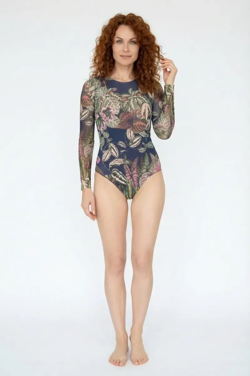 sku: 22001076 | Brand: RoDaSoleil  | Size: XSmall Small Medium Large XLarge  | Colors: Цветной  | Бренды RoDaSoleil | Купальники Слитные | Title: Слитный купальник БОТАНИКА