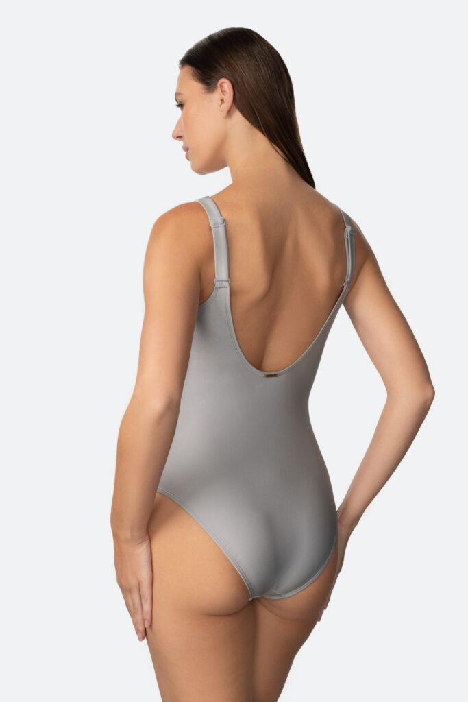 sku: SP26-02 | Brand: Marc Andre  | Size: 36 38 40 42 44 46  | Colors: Серебряный  | Бренды Marc&Andre | Купальники Слитные | Title: Слитный купальник ZIPPER
