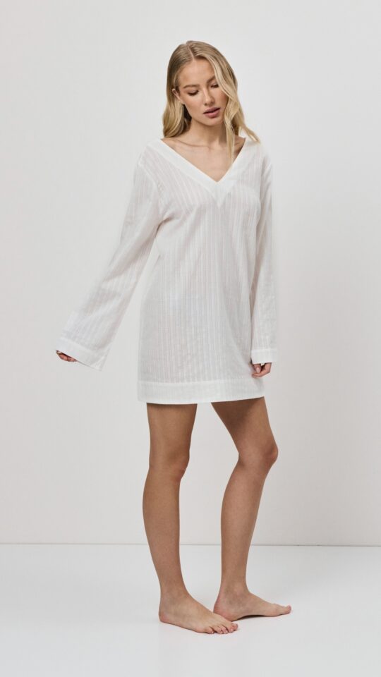 sku: ELARA | Brand: Aruelle  | Size: XSmall Small Medium Large XLarge  | Colors: Слоновая кость  | Бренды Aruelle | Домашняя одежда Платья | Пляжная одежда | Title: Платье ELARA