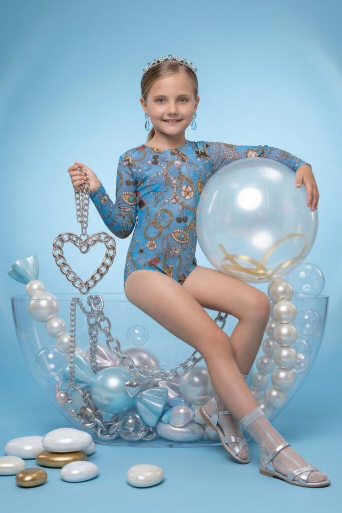 sku: 25002316 | Brand: RoDaSoleil  | Size: 104 110 116 122 128 134 140 146 152 158  | Colors: Цветной  | Бренды RoDaSoleil | Детские купальники | Title: Слитный купальник ДЖИНС