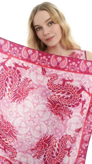 sku: ПА2470 | Brand: RoDaSoleil | Size: 70x70 | Colors: Цветной | Бренды RoDaSoleil | Аксессуары | Title: Платок ДРАКОНЫ
