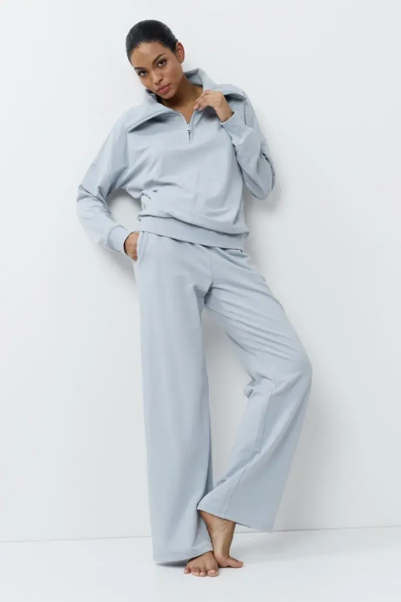 sku: BRISA SET | Brand: Aruelle  | Size: XSmall Small Medium Large XLarge XXLarge  | Colors: Серо-голубой  | Бренды Aruelle | Домашняя одежда Костюмы | Title: Комплект с брюками BRISA SET