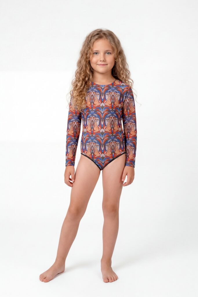 sku: 26002336 | Brand: RoDaSoleil  | Size: 104 110 116 122 128 134 140 146 152 158  | Colors: Цветной  | Бренды RoDaSoleil | Детские купальники | Title: Слитный купальник СРЕДНЕВЕКОВЬЕ Зеленый