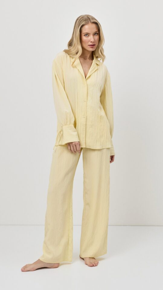 sku: SOLARA SET | Brand: Aruelle  | Size: XSmall Small Medium Large XLarge XXLarge  | Colors: Лимонный  | Бренды Aruelle | Домашняя одежда Костюмы | Title: Комплект с брюками SOLARA