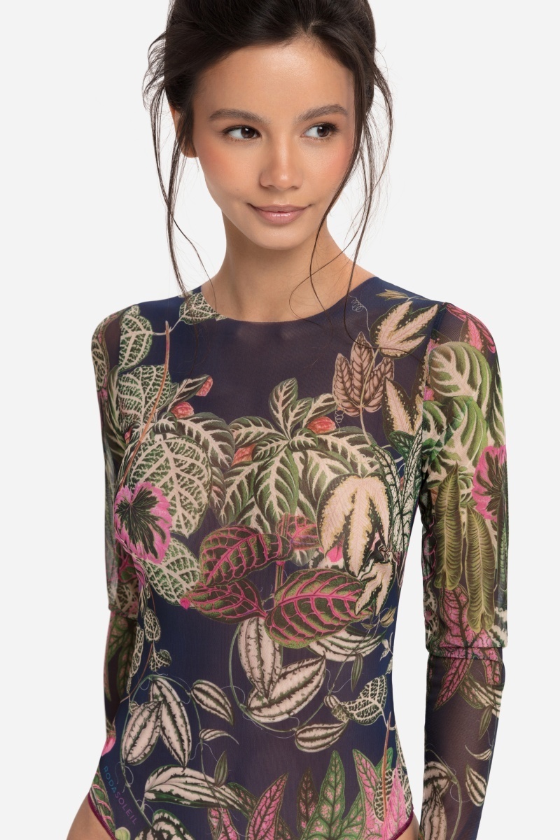 sku: 22001076 | Brand: RoDaSoleil  | Size: XSmall Small Medium Large XLarge  | Colors: Цветной  | Бренды RoDaSoleil | Купальники Слитные | Title: Слитный купальник БОТАНИКА