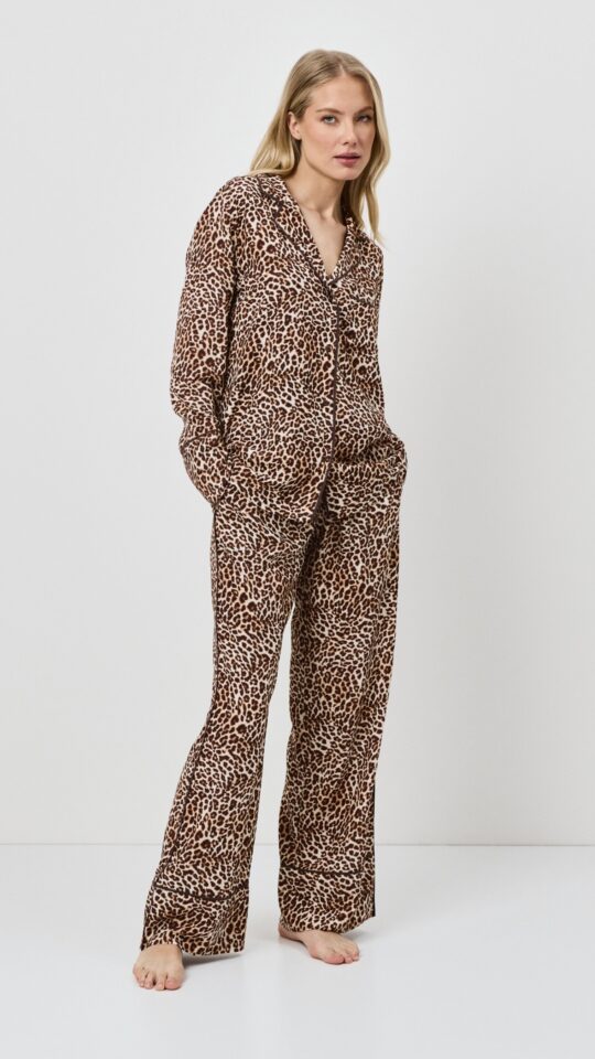 sku: LIOR | Brand: Aruelle  | Size: XSmall Small Medium Large XLarge XXLarge  | Colors: Леопард  | Бренды Aruelle | Домашняя одежда Пижамы | Title: Пижама с брюками LIOR