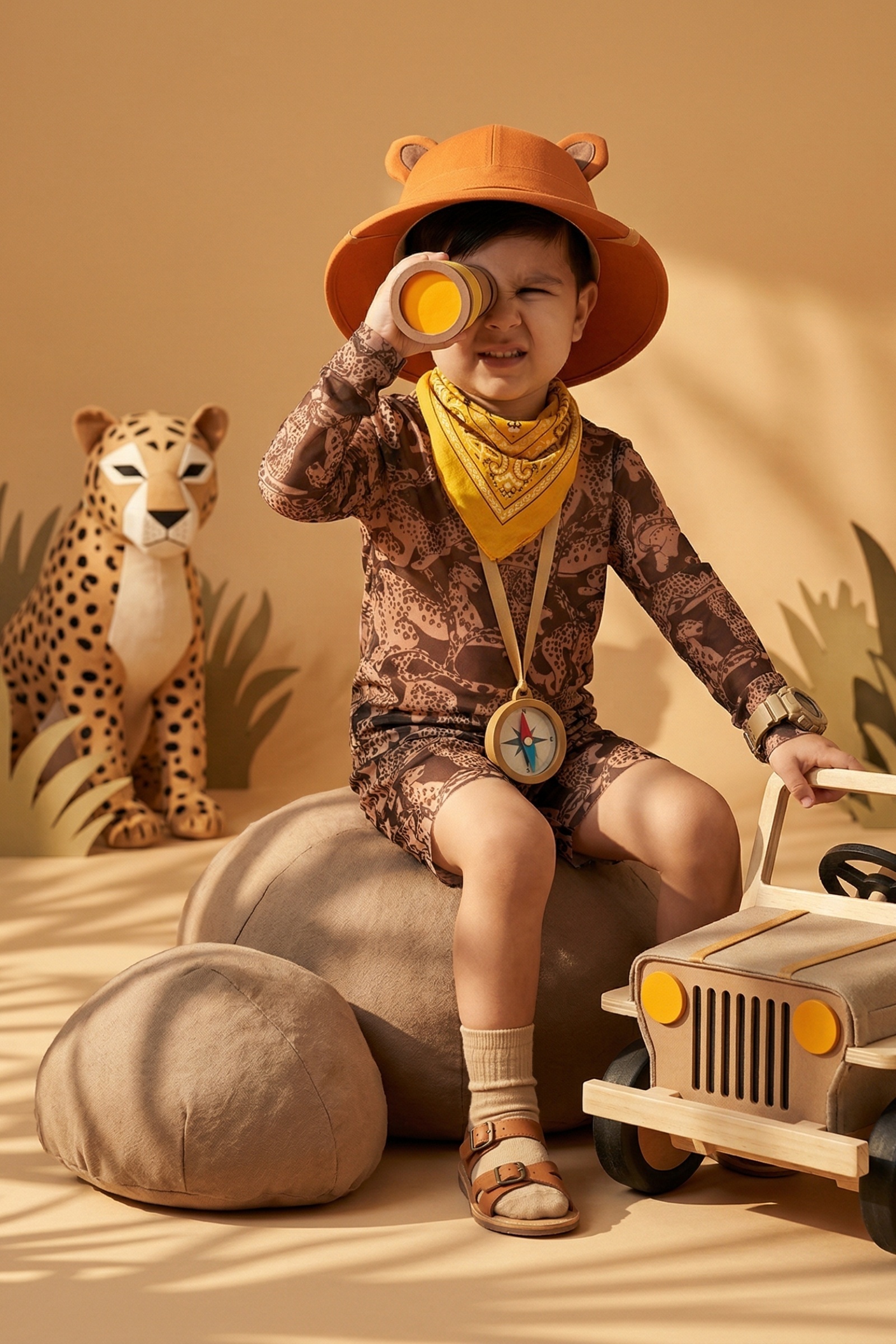 sku: 26002226 | Brand: RoDaSoleil  | Size: 104 110 116 122 128 134 140 146 152 158  | Colors: Цветной  | Бренды RoDaSoleil | Детские купальники | Title: Шорты детские ДИКАЯ КОШКА