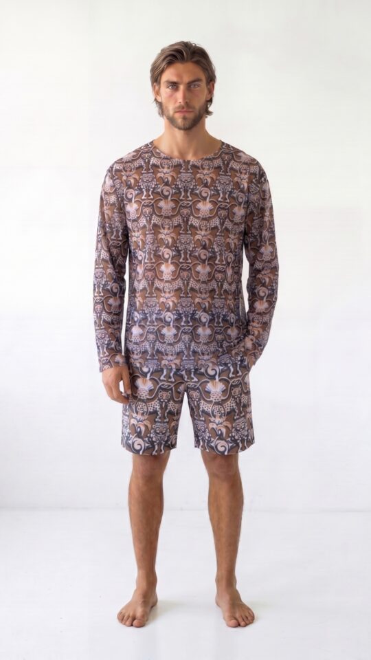 sku: 26003314 | Brand: RoDaSoleil  | Size: Small Medium Large XLarge XXLarge  | Colors: Цветной  | Бренды RoDaSoleil | Мужская коллекция Пляжная одежда | Title: Футболка СРЕДНЕВЕКОВЬЕ Коричневый