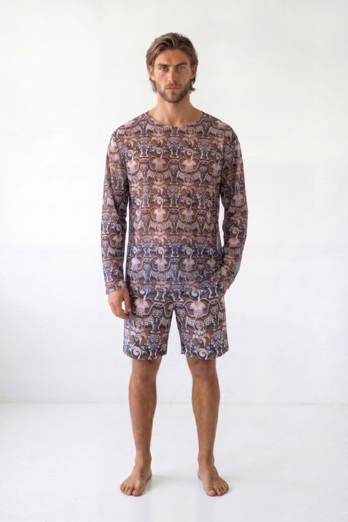 sku: 26003314 | Brand: RoDaSoleil  | Size: Small Medium Large XLarge XXLarge  | Colors: Цветной  | Бренды RoDaSoleil | Мужская коллекция Пляжная одежда | Title: Футболка СРЕДНЕВЕКОВЬЕ Коричневый