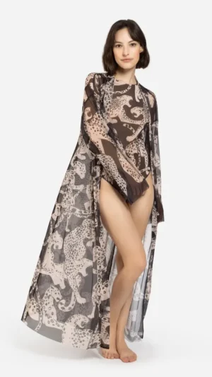 sku: 25002726 | Brand: RoDaSoleil  | Size: Onesize  | Colors: Цветной  | Бренды RoDaSoleil | Пляжная одежда | Title: Халат ДИКАЯ КОШКА