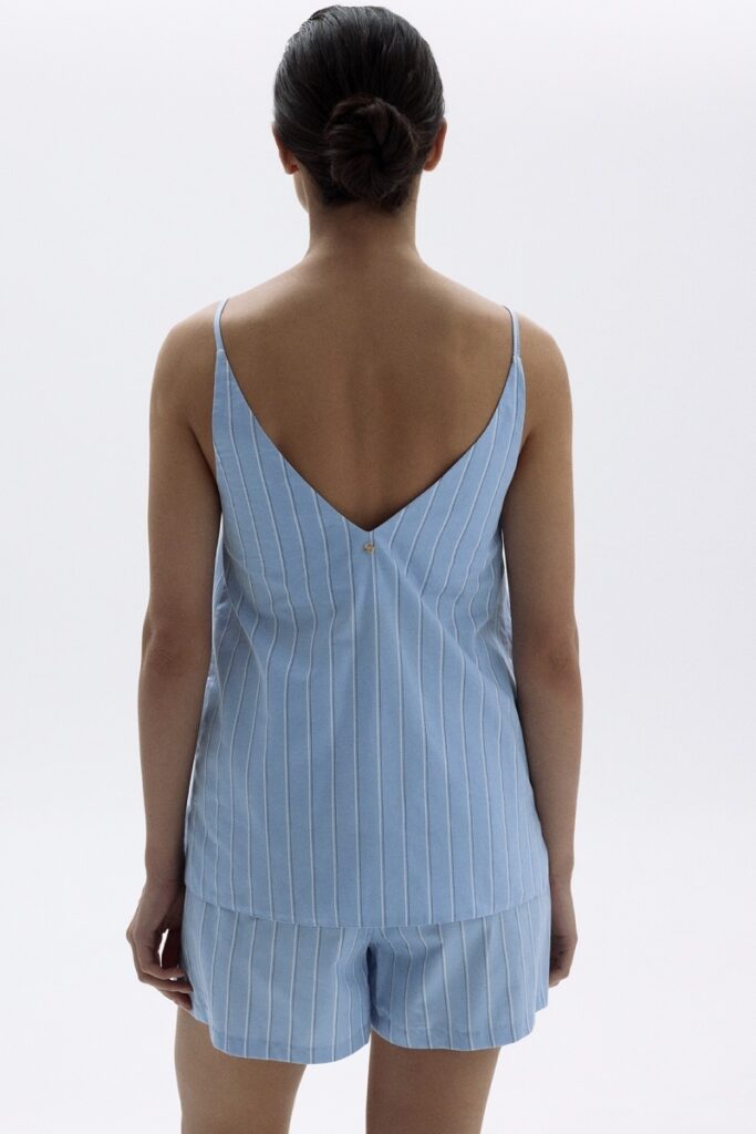 sku: 55494-1+55491-1 | Brand: Laete  | Size: 42 44 46 48 50  | Colors: Голубая полоска  | Бренды Laete | Домашняя одежда Пижамы | Title: Пижама с шортами