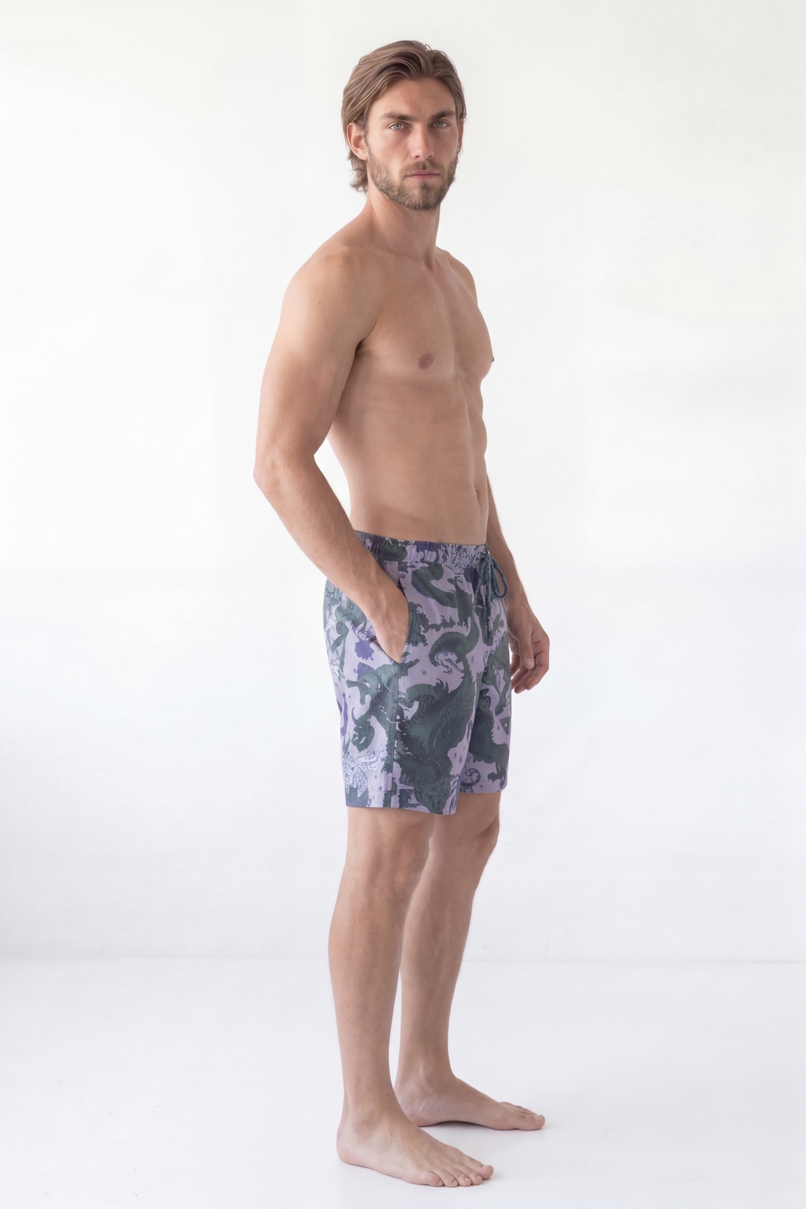 sku: 26981754 | Brand: RoDaSoleil | Size: Small Medium Large XLarge XXLarge | Colors: Цветной | Бренды RoDaSoleil | Пляжная одежда | Мужская коллекция Пляжная одежда | Title: Бермуды ЛУННАЯ ПЫЛЬ