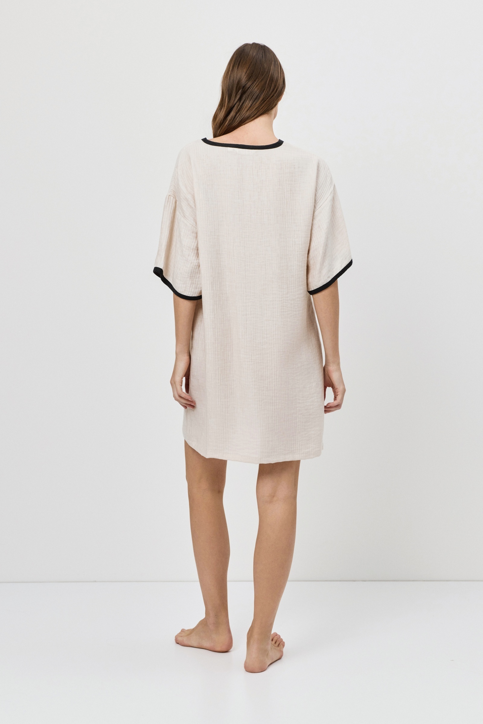 sku: HORIZON | Brand: Aruelle  | Size: XSmall Small Medium Large XLarge XXLarge  | Colors: Светло-бежевый  | Бренды Aruelle | Домашняя одежда Платья | Пляжная одежда | Title: Платье HORIZON