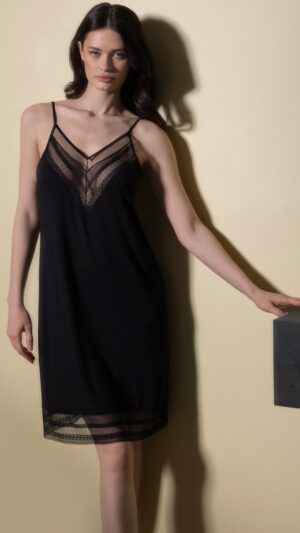 sku: 52182 | Brand: Laete  | Size: XSmall Small Medium Large XLarge  | Colors: Черный  | Бренды Laete | Домашняя одежда Сорочки | Title: Сорочка