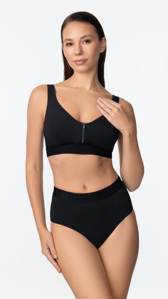 sku: SP2604-Z-HWB | Brand: Marc Andre  | Size: 36 38 40 42  | Colors: Черный  | Бренды Marc&Andre | Купальники Раздельные | Title: Трусы UPDATE ZIPPER