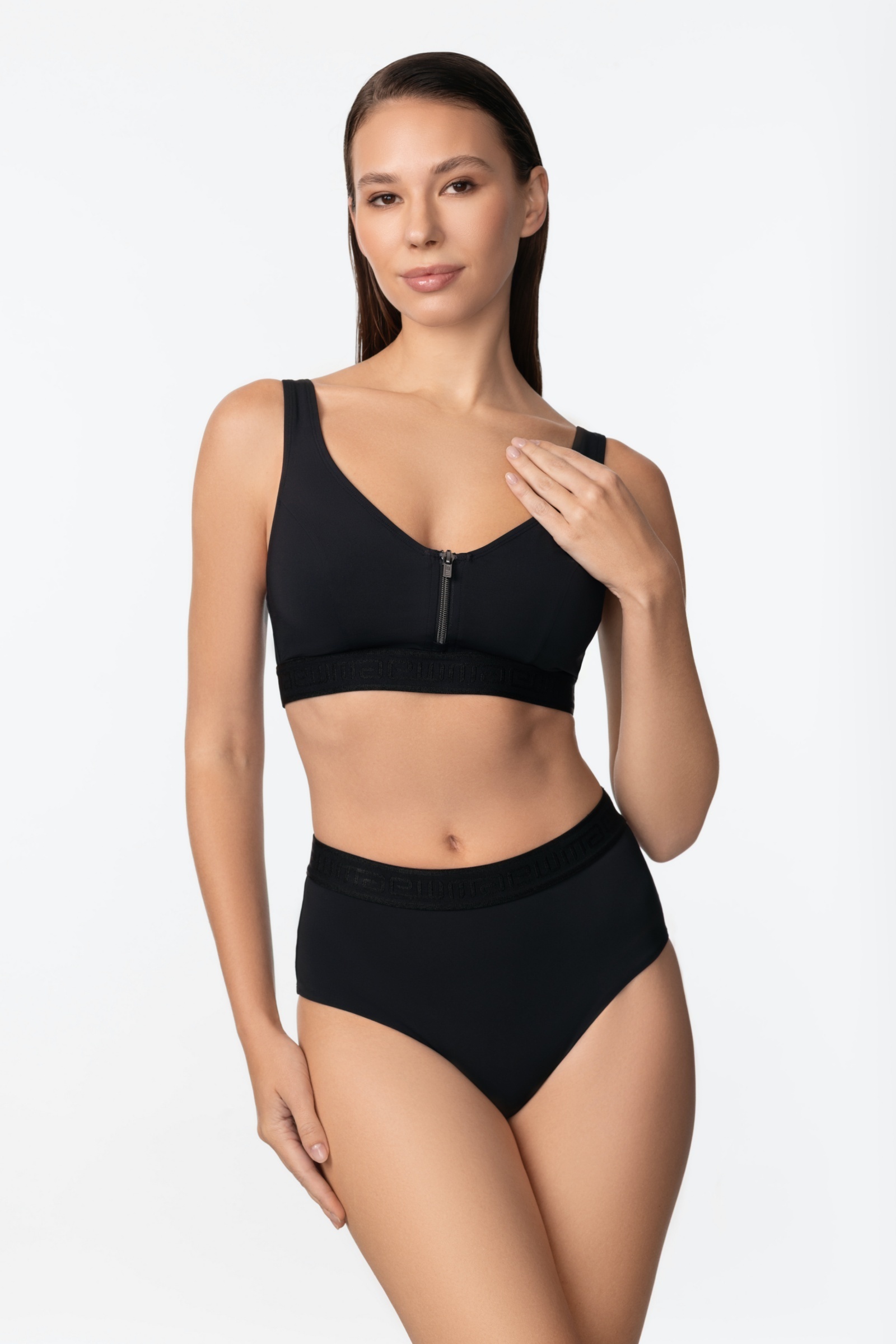 sku: SP2604-Z-HWB | Brand: Marc Andre | Size: 36 38 40 42 | Colors: Черный | Бренды Marc&Andre | Купальники Раздельные | Title: Трусы UPDATE ZIPPER