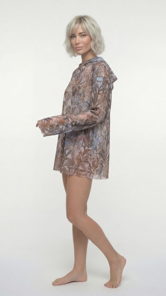 sku: 26004538 | Brand: RoDaSoleil  | Size: L/XL S/M  | Colors: Цветной  | Бренды RoDaSoleil | Пляжная одежда | Title: Футболка ОЛИВКИ с капюшоном