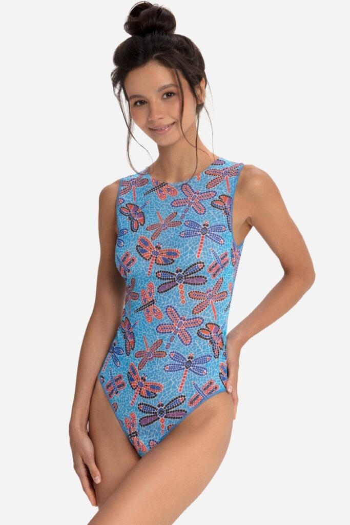 sku: 25001179 | Brand: RoDaSoleil  | Size: XSmall Small Medium Large XLarge  | Colors: Цветной  | Бренды RoDaSoleil | Купальники Слитные | Title: Слитный купальник СТРЕКОЗЫ МОЗАИКА