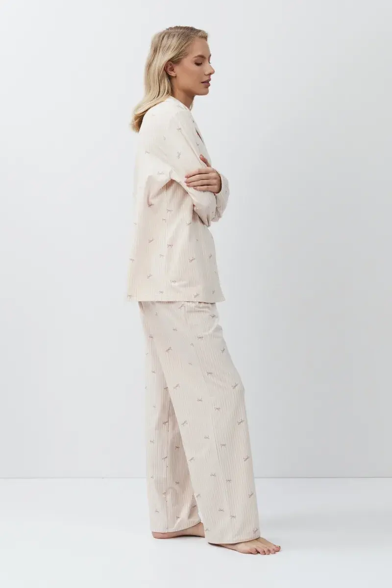 sku: YVETTE | Brand: Aruelle  | Size: XSmall Small Medium Large XLarge XXLarge  | Colors: Персиковый  | Бренды Aruelle | Домашняя одежда Пижамы | Title: Пижама с брюками YVETTE