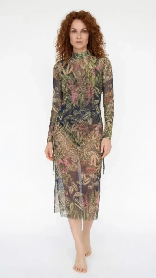 sku: 25004776 | Brand: RoDaSoleil  | Size: XSmall Small Medium Large XLarge  | Colors: Цветной  | Бренды RoDaSoleil | Пляжная одежда | Title: Платье - туника БОТАНИКА