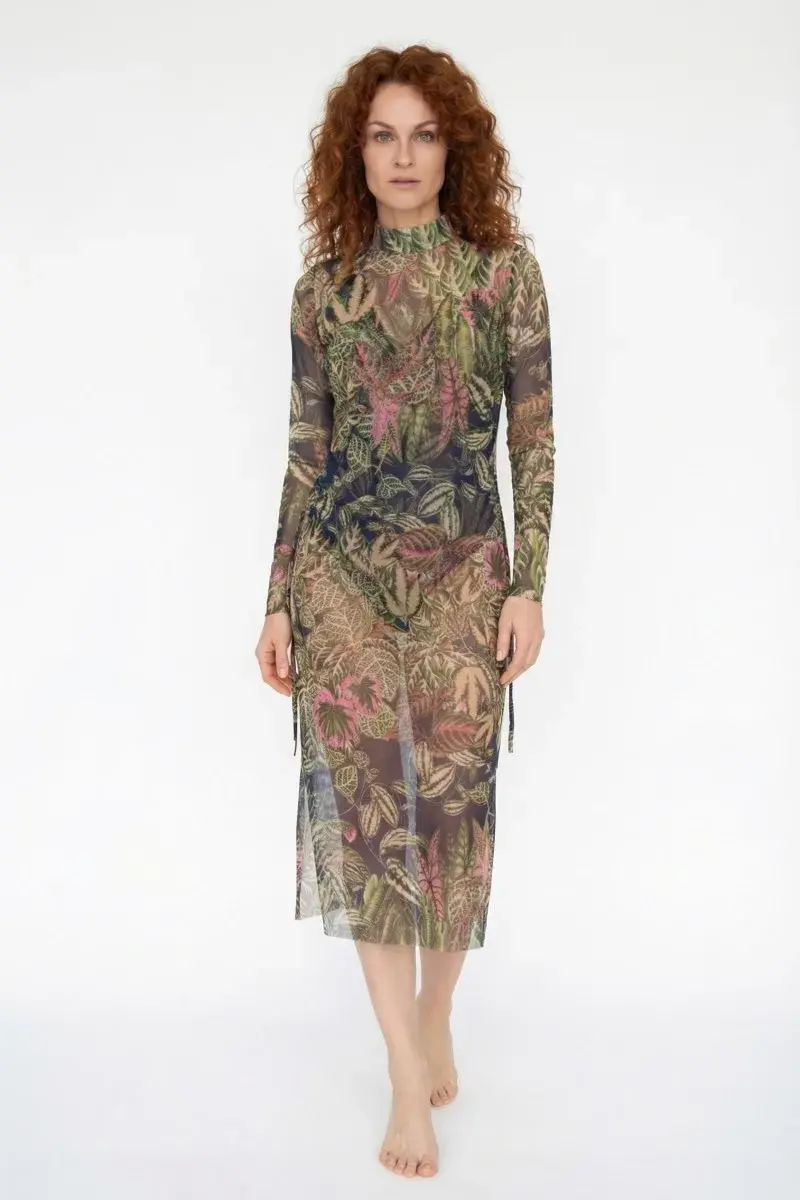 sku: 25004776 | Brand: RoDaSoleil  | Size: XSmall Small Medium Large XLarge  | Colors: Цветной  | Бренды RoDaSoleil | Пляжная одежда | Title: Платье - туника БОТАНИКА