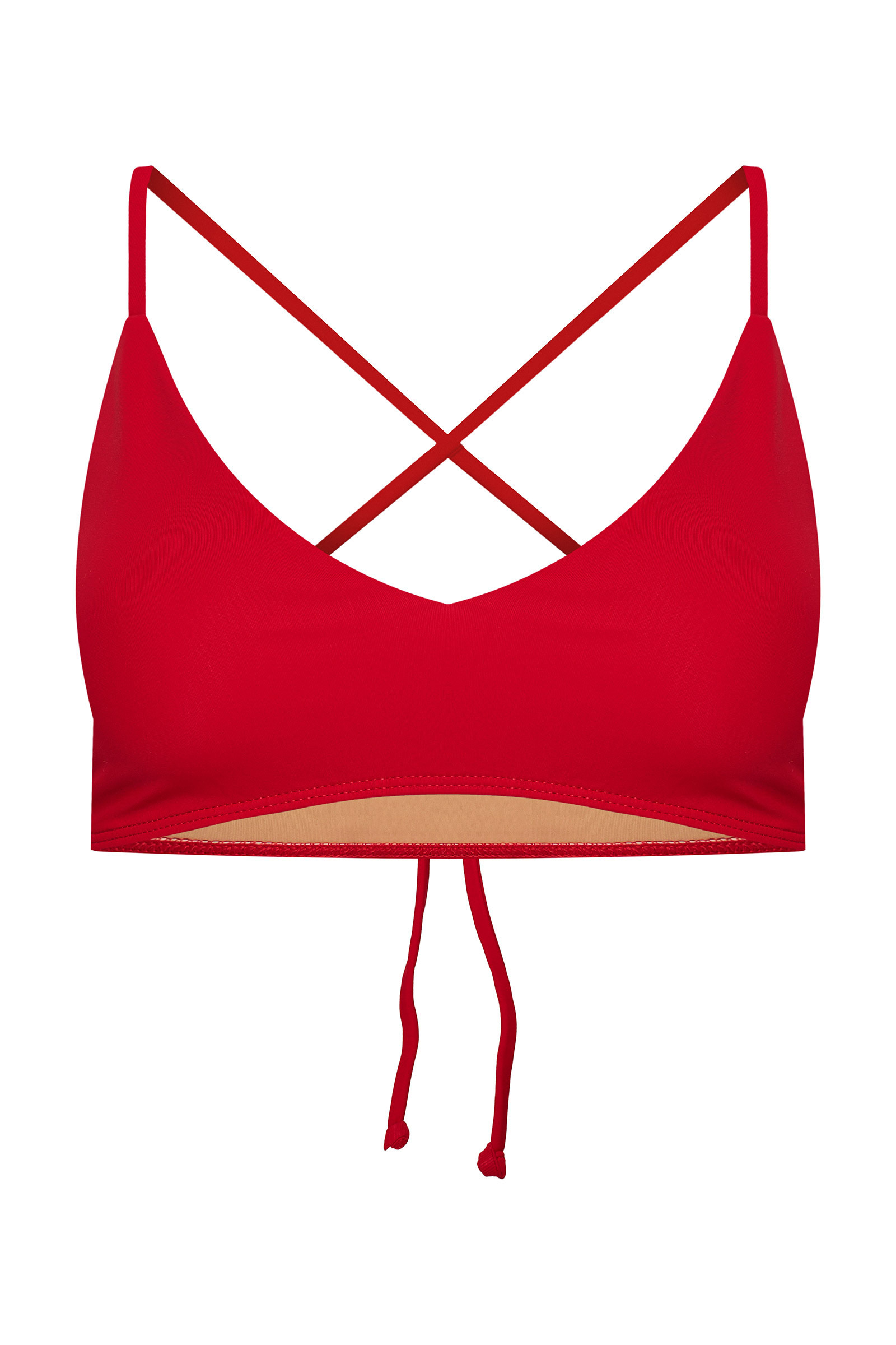 sku: MN-010 | Brand: MY NYMPH  | Size: XSmall Small Medium Large  | Colors: Красный  | Бренды MY NYMPH | Купальники Раздельные | Title: Топ ЭГЛА