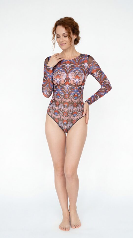 sku: 26001036 | Brand: RoDaSoleil  | Size: XSmall Small Medium Large XLarge  | Colors: Цветной  | Бренды RoDaSoleil | Купальники Слитные | Title: Слитный купальник СРЕДНЕВЕКОВЬЕ Зеленый