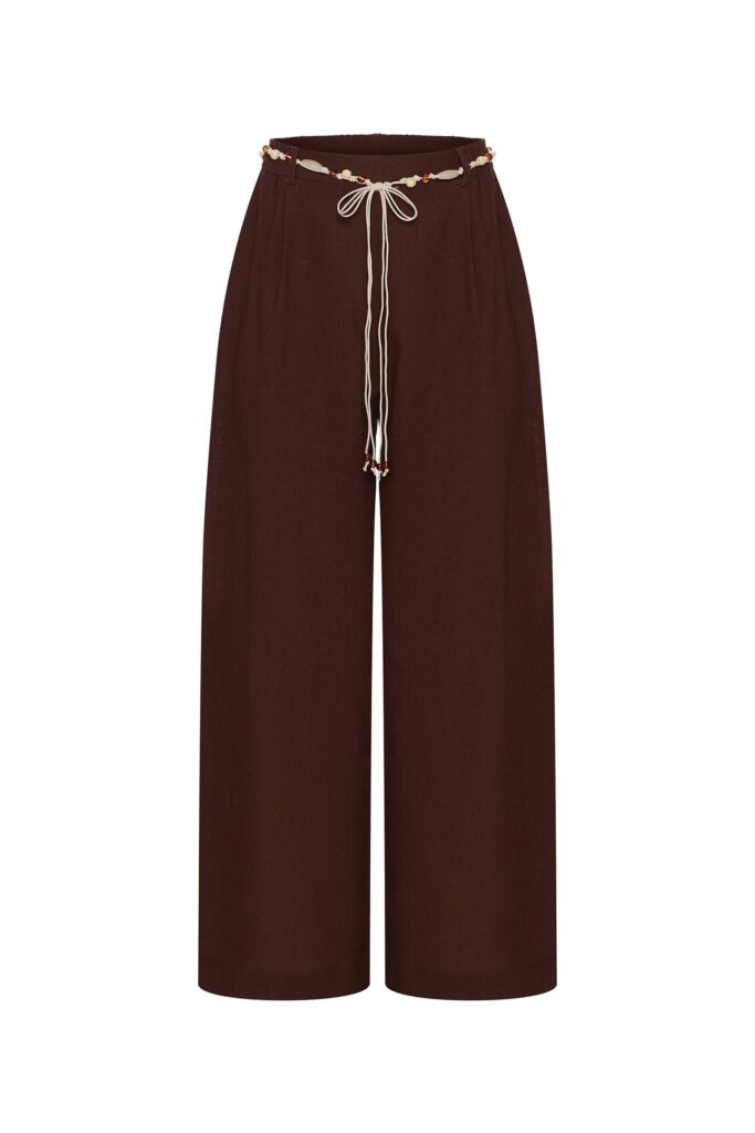 sku: MN-007 | Brand: MY NYMPH  | Size: XS/S M/L  | Colors: Коричневый  | Бренды MY NYMPH | Пляжная одежда | Title: Брюки