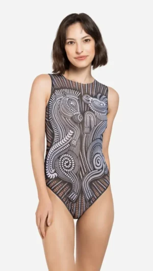 sku: 26001162 | Brand: RoDaSoleil  | Size: XSmall Small Medium Large XLarge  | Colors: Цветной  | Бренды RoDaSoleil | Купальники Слитные | Title: Слитный купальник ГОД ЛОШАДИ