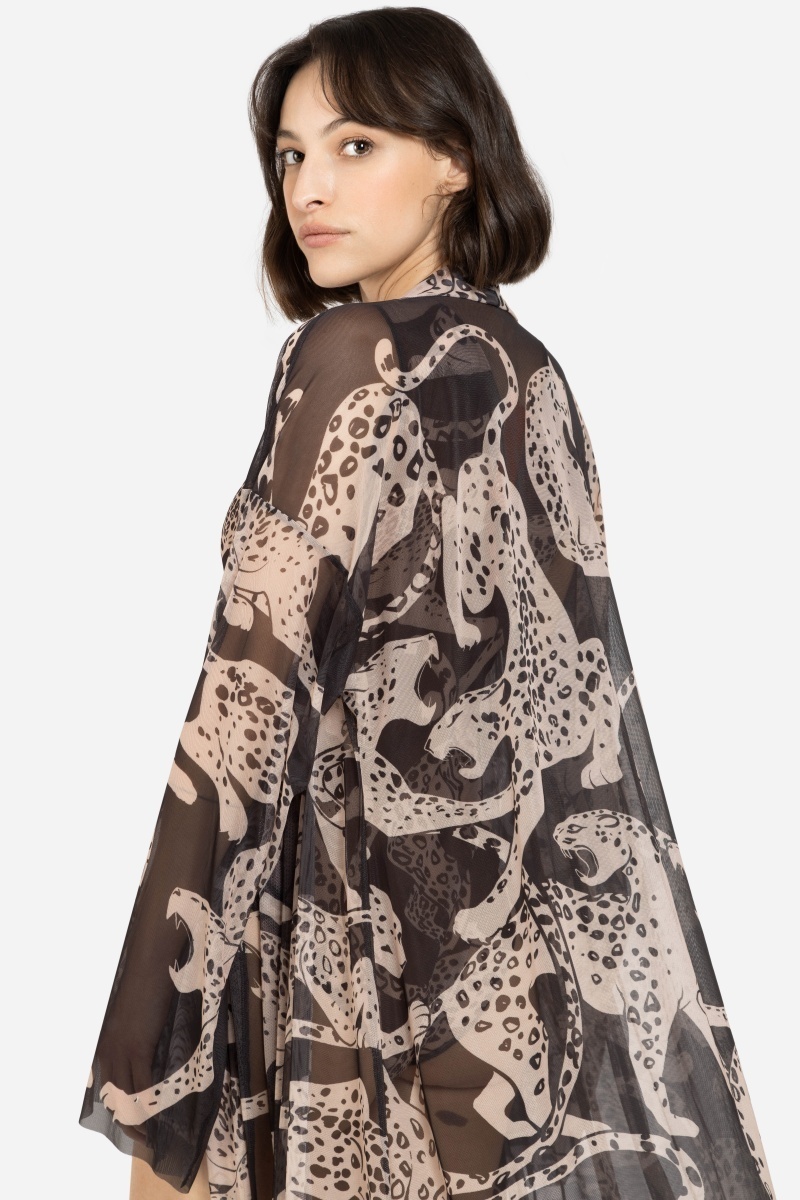 sku: 25002726 | Brand: RoDaSoleil  | Size: Onesize  | Colors: Цветной  | Бренды RoDaSoleil | Пляжная одежда | Title: Халат ДИКАЯ КОШКА