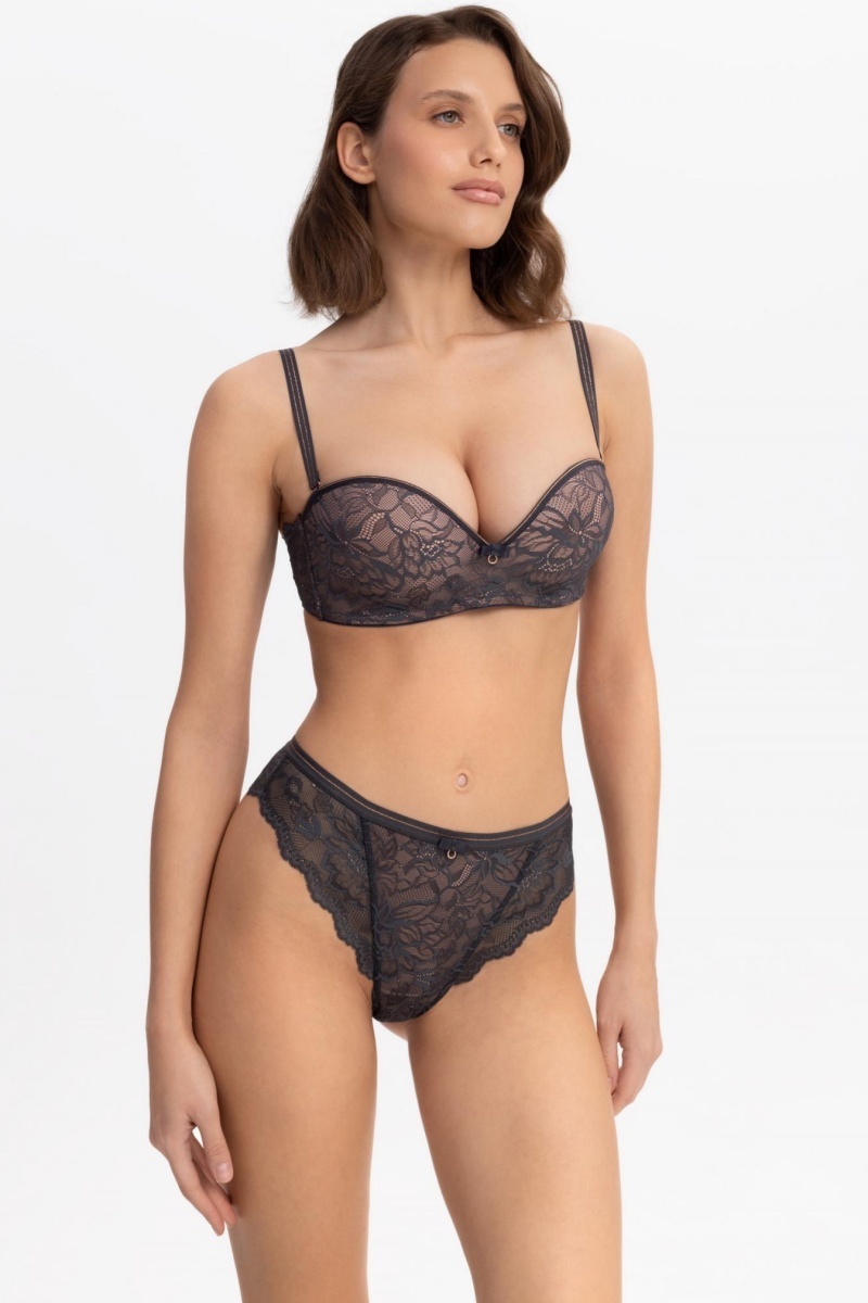 sku: W25-0691-O2-STL-LZ | Brand: Marc Andre | Size: 36 38 40 42 44 | Colors: Серый | Бренды Marc&Andre | Трусы Нижнее белье Стринги | Title: Стринги DREAMER