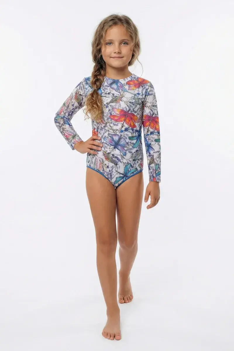 sku: 23002395 | Brand: RoDaSoleil | Size: 104 110 116 122 128 134 140 146 | Colors: Цветной | Бренды RoDaSoleil | Детские купальники | Title: Слитный купальник СТРЕКОЗЫ