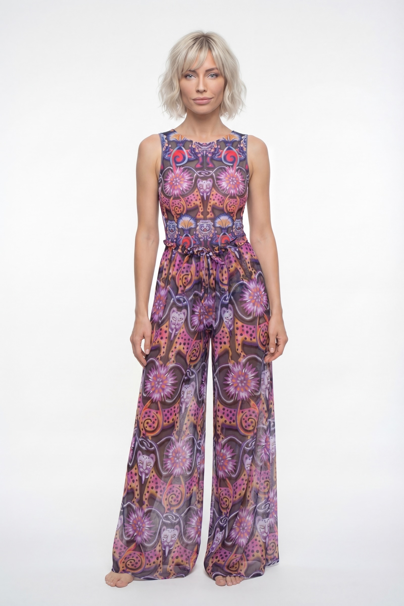 sku: 26002023 | Brand: RoDaSoleil  | Size: Onesize  | Colors: Цветной  | Бренды RoDaSoleil | Пляжная одежда | Title: Брюки СРЕДНЕВЕКОВЬЕ Серый