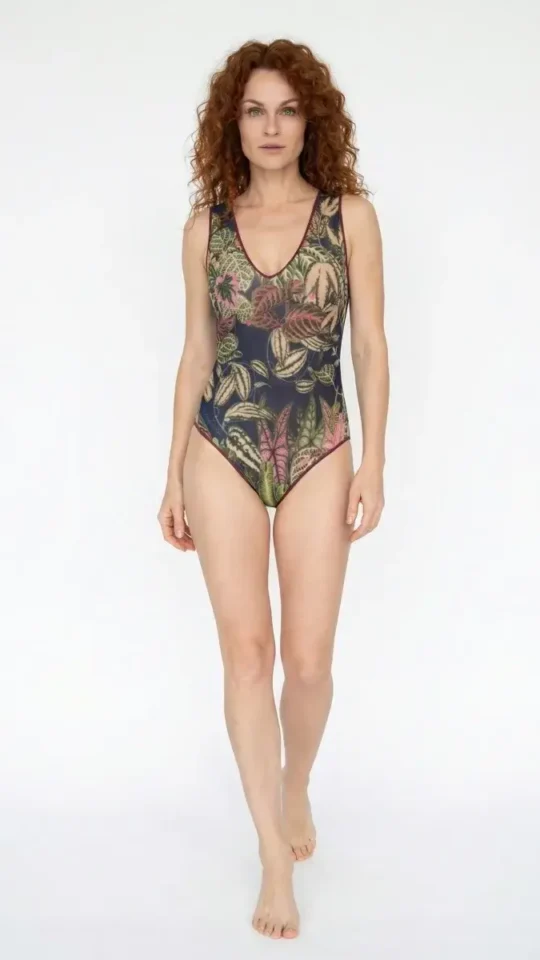 sku: 25001576 | Brand: RoDaSoleil  | Size: XSmall Small Medium Large XLarge  | Colors: Цветной  | Бренды RoDaSoleil | Купальники Слитные | Title: Слитный купальник БОТАНИКА